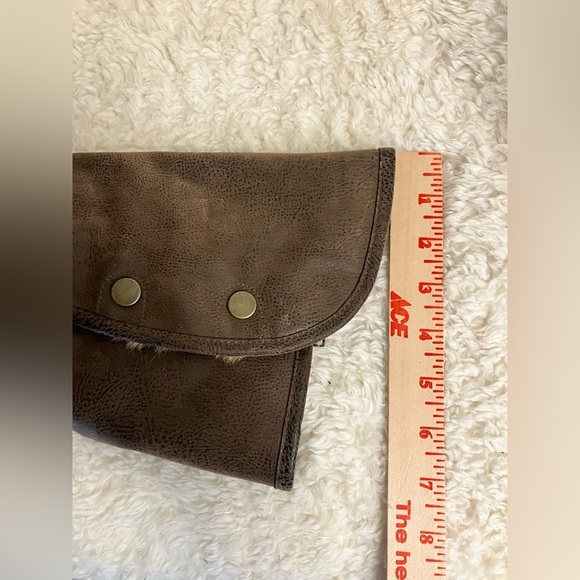 EUC Like New! Axxiom Brown Heeled Boots Faux Leather Side Zipper & Snaps Sz 7.5 - Picture 6 of 10